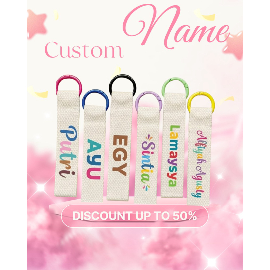Custom Name Tag / Bag tag Nama Anak / Gantungan Tas Custom / Luggage Tag / Gift Souvenir