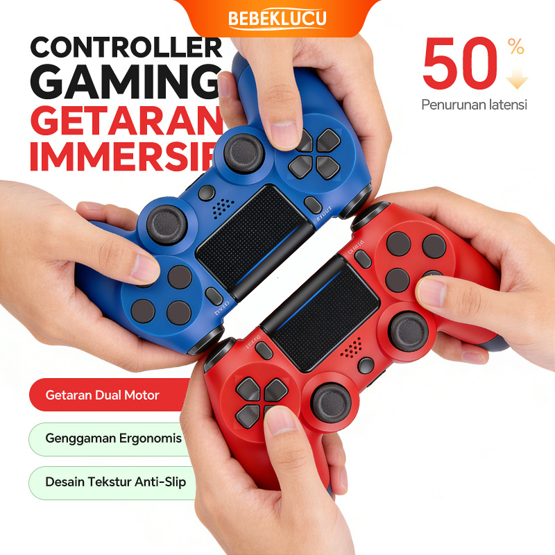 Gamepad Stik Dual Mode Koneksi,Stik Controller LED Dual Getaran Untuk HP Windows  PC Laptop&tablet