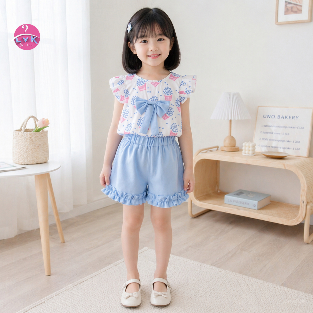 9.9 Super Shopping Day Lvk_outfit Setelan Anak Eminem | Setelan Anak Perempuan Korean Style Nyaman |