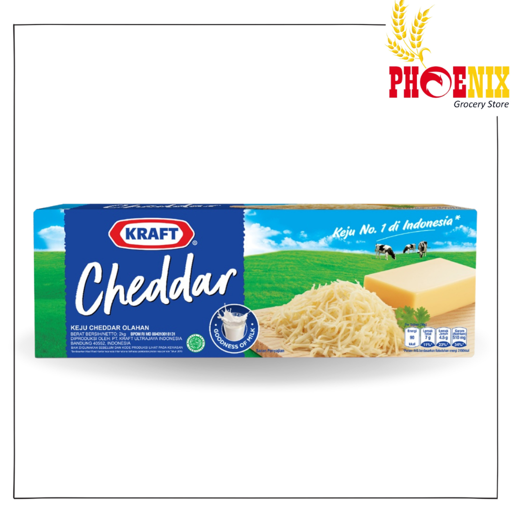Kraft Keju Cheddar - Keju Kraft 2kg