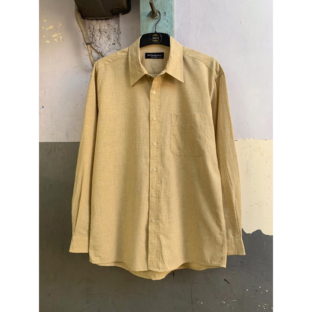 kemeja lengan panjang Ye/es/el size L preloved