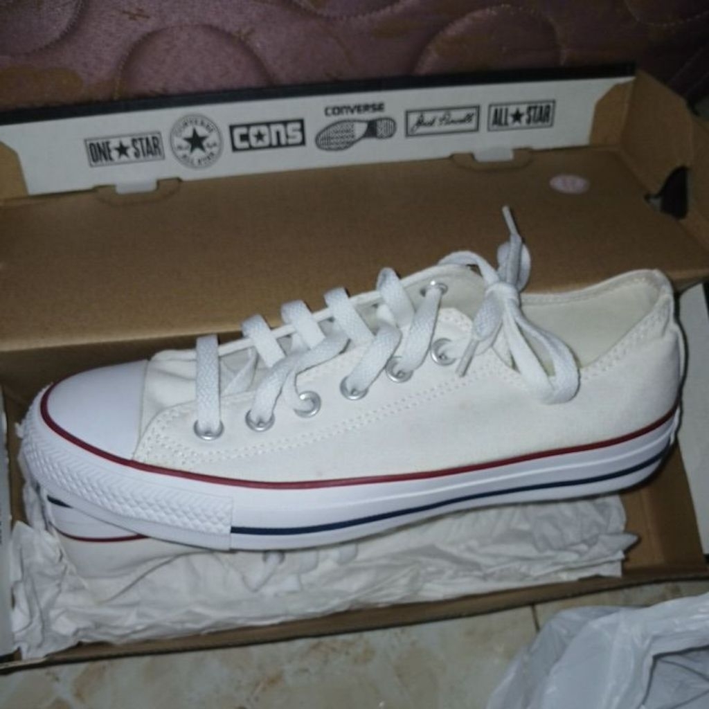 CONVERSE UNISEX M7652C ALL STAR OX OPTICAL WHITE (BOOKED)