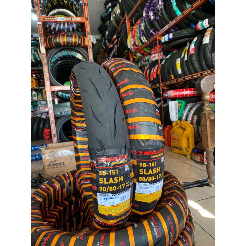 Ban Swallow Slash Soft Compound 90/80-17, 80/80-17 ,100/80-17, 110/70-17 120/70-17 TUBELESS