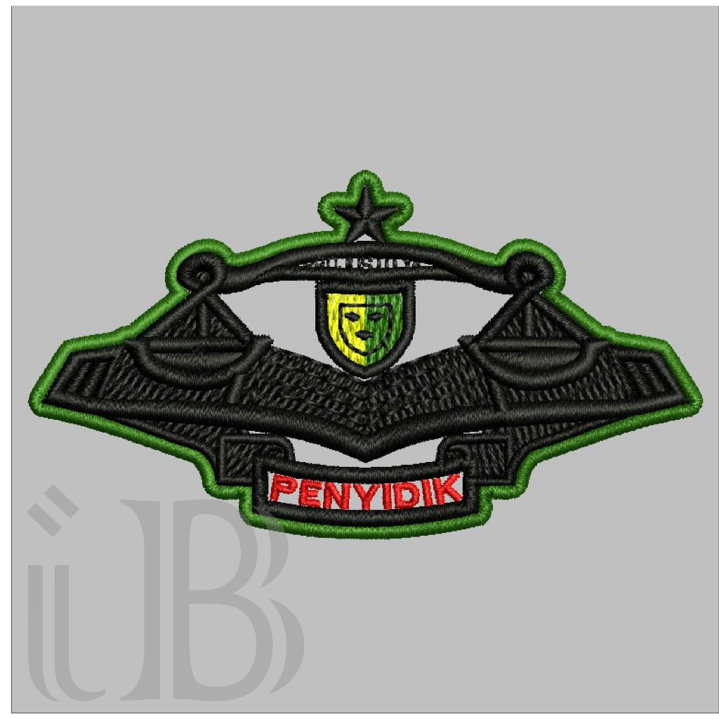 32 BREVET WING PENYIDIK PDL TNI AD PERKERAS MIKA BORDIR EMBROIDERY GIB