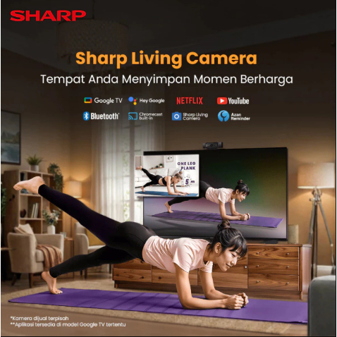 Sharp 65 Inch Frameless Smart Google TV 4K UHD 4TC65HJ6000I