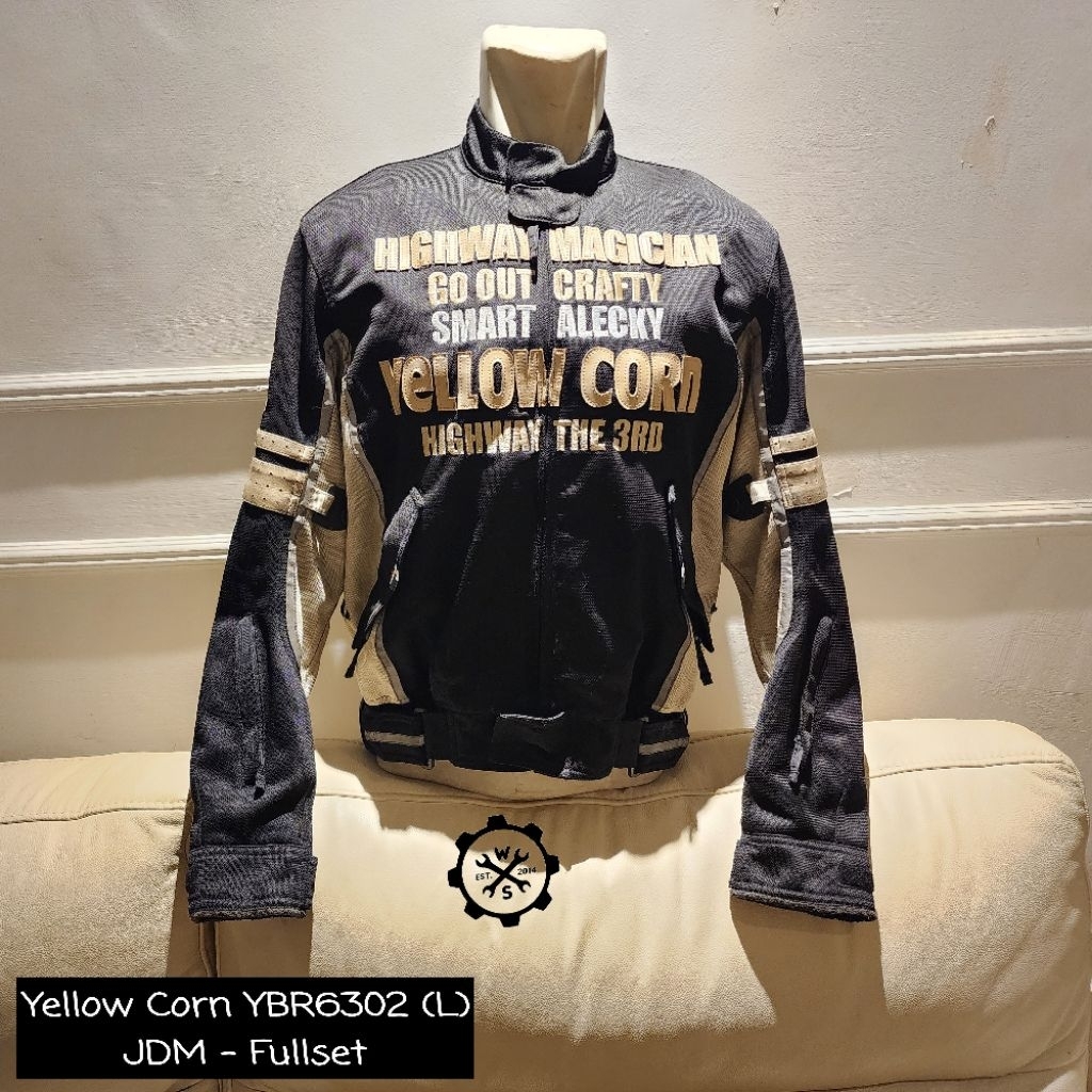 Jaket Protector Bikers Touring Motor Riding Yellow Corn Original YBR 6302