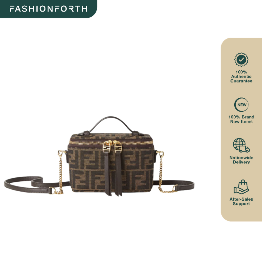 FashionForth Mini FF Jacquard Vanity Shoulder Bag