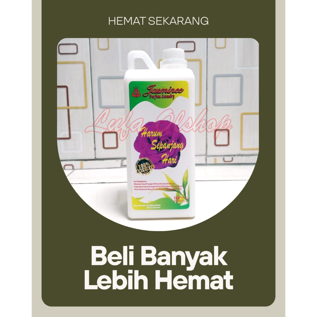 Pewangi Laundry Jasmine Ungu | Parfum Laundry | Pelicin Pakaian