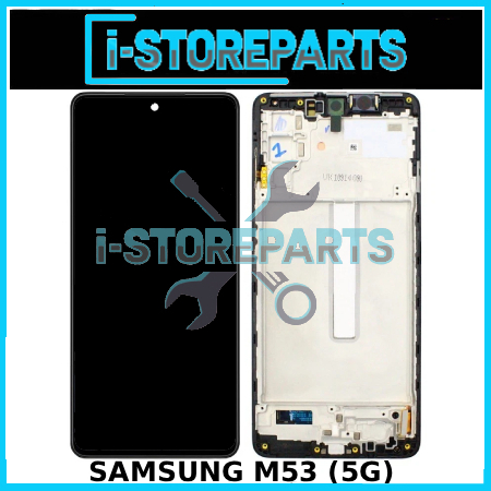 LCD TOUCHSCREEN SAMSUNG M53 (5G) ORIGINAL INCLUDE FRAME GARANSI FREE LEM