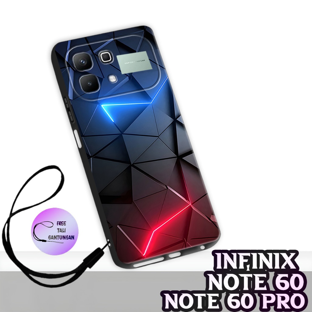 GC10 / Softcase karet Hp INFINIX NOTE 60/ 60 PRO - FREE TALI GANTUNGAN HP Terbaru / Motif Abstrak / 