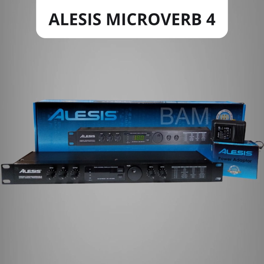 Efek Vokal Alesis Microverb 4 Digital Reverb Processing 24 Bit
