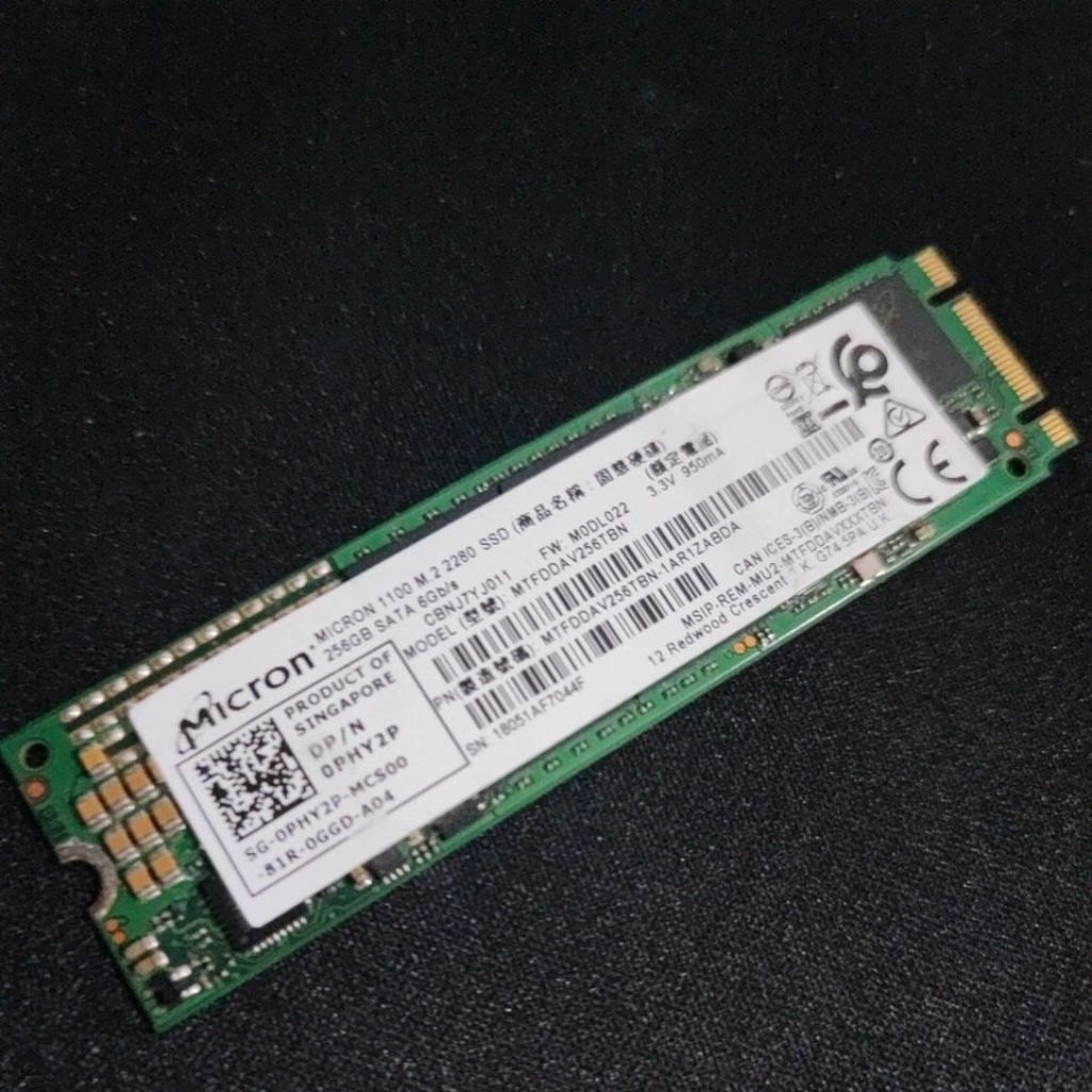 ssd m2 SATA m.2 SATA micron 1100 2280 256gb micron