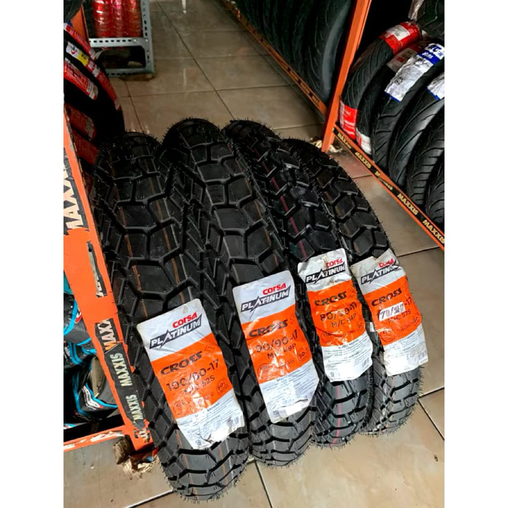 BAN LUAR CORSA CROSS S TUBELESS RING 17 70/90-17 80/90-17 90/90-17 100/80-17 110/80-17 120/80-17 130