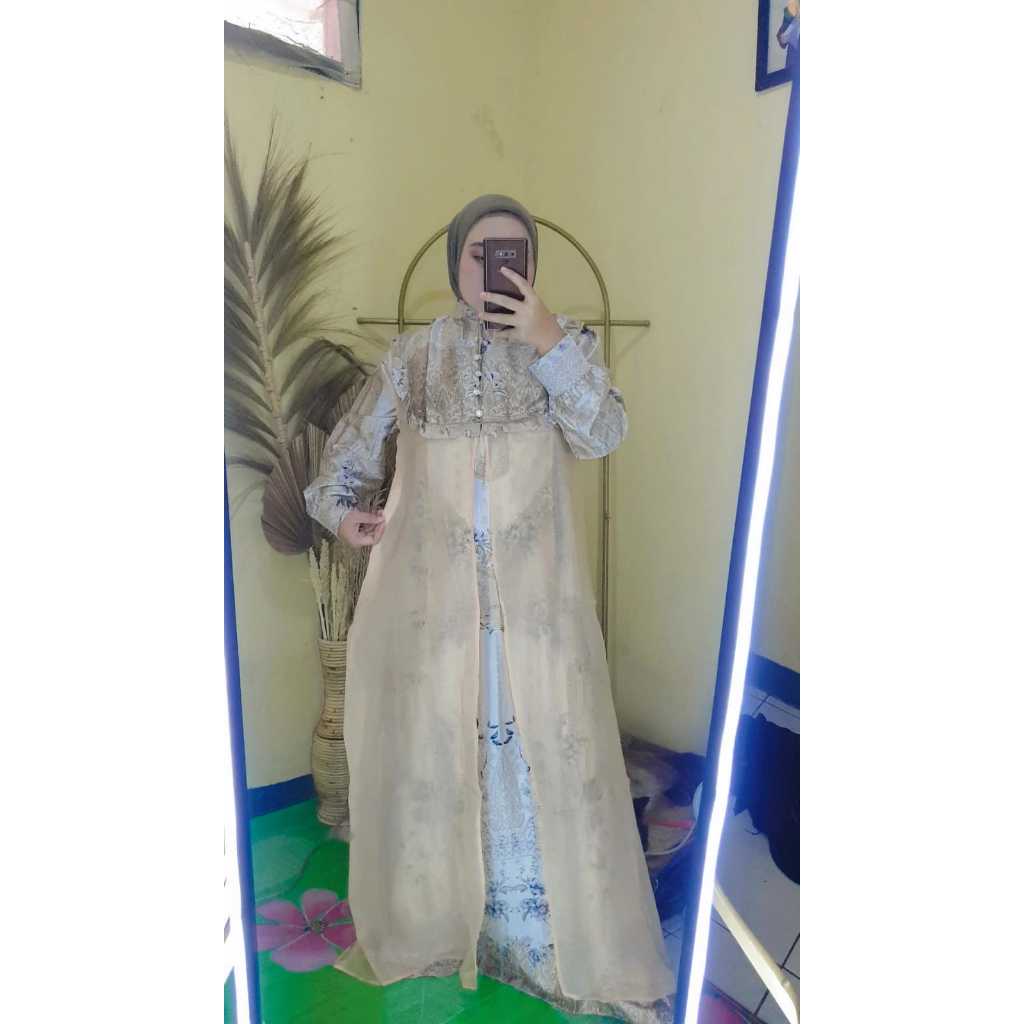 MERINDU DRESS GAMIS RONMA/GAMIS SILK ARMANY PREMIUM/DRESS GAMIS SILK PREMIUM/DRESS MUSLIM