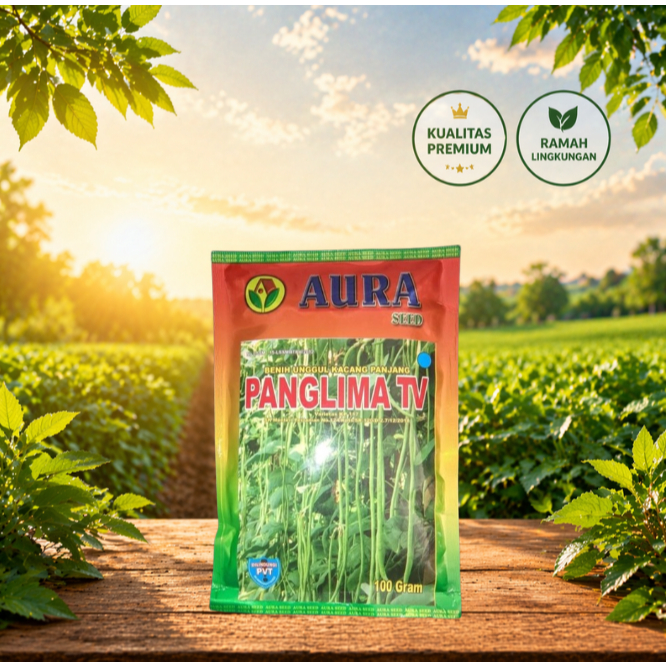 BIBIT BENIH KACANG PANJANG PANGLIMA 100GRAM aura seed