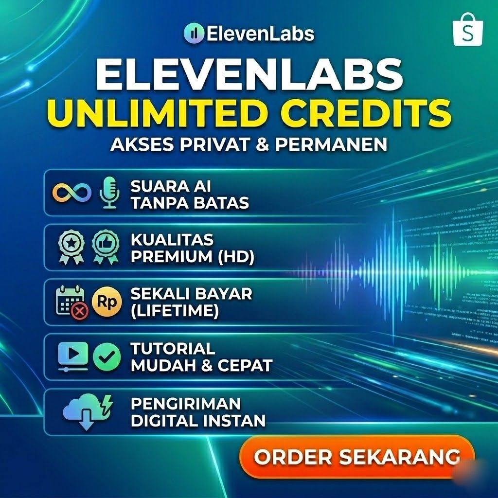 PREMIUM ElevenLabs Privat | ElevenLabs LifeTime TERMURAH