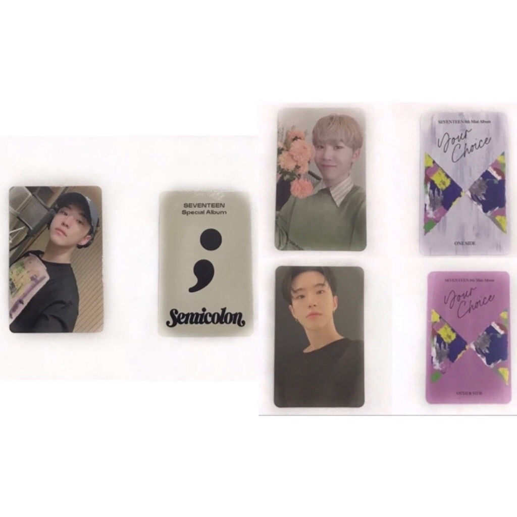 WTS/WTT PC SEVENTEEN Semicolon (Hoshi) Your Choice (Hoshi, Seungkwan)