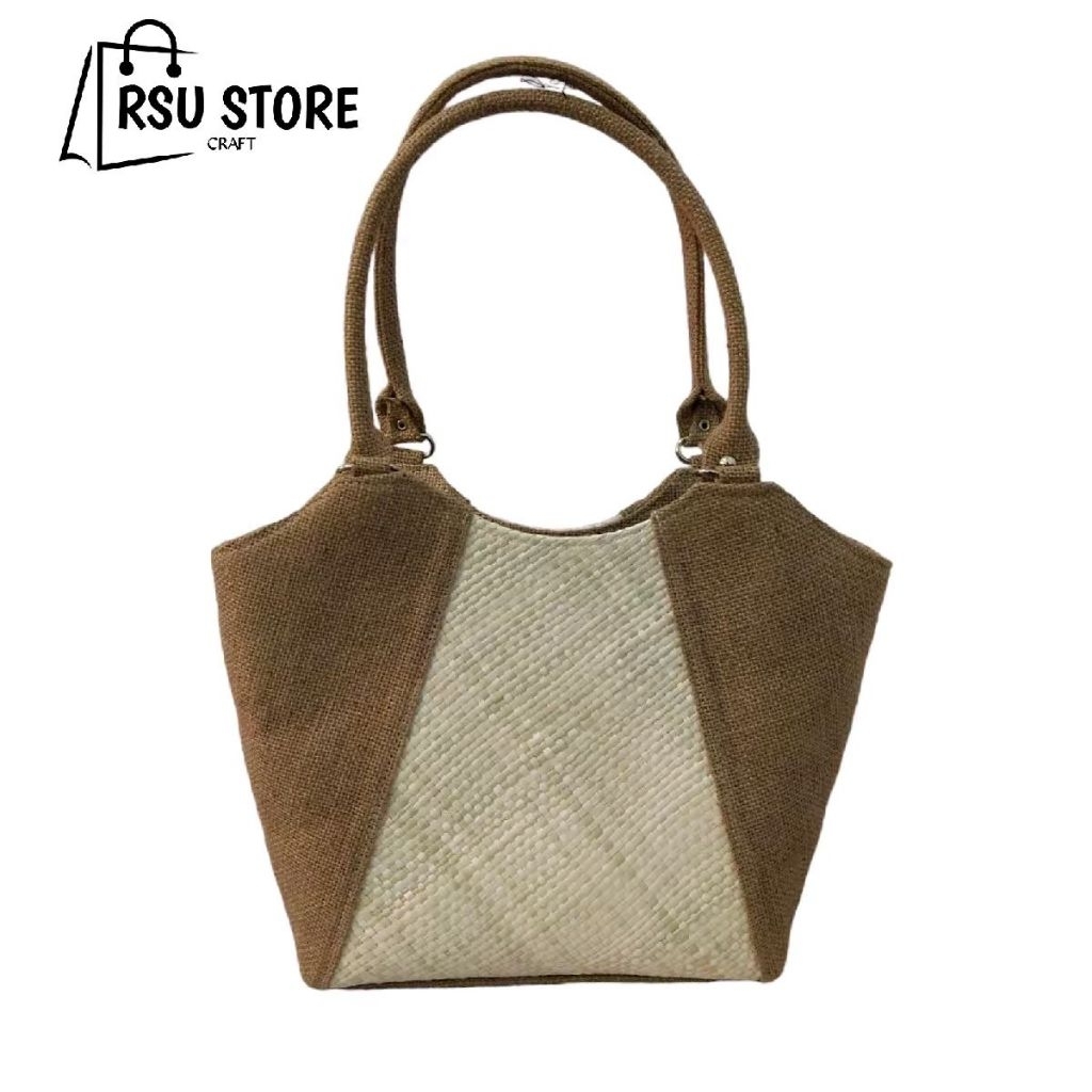 Tas Totebag Sangsang Goni Mix Pandan
