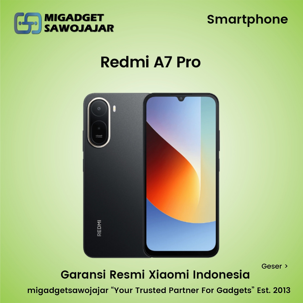 Redmi A7 Pro RAM 4GB Layar 6.9" 120Hz Baterai 6000mAh Kamera 13MP HP Murah