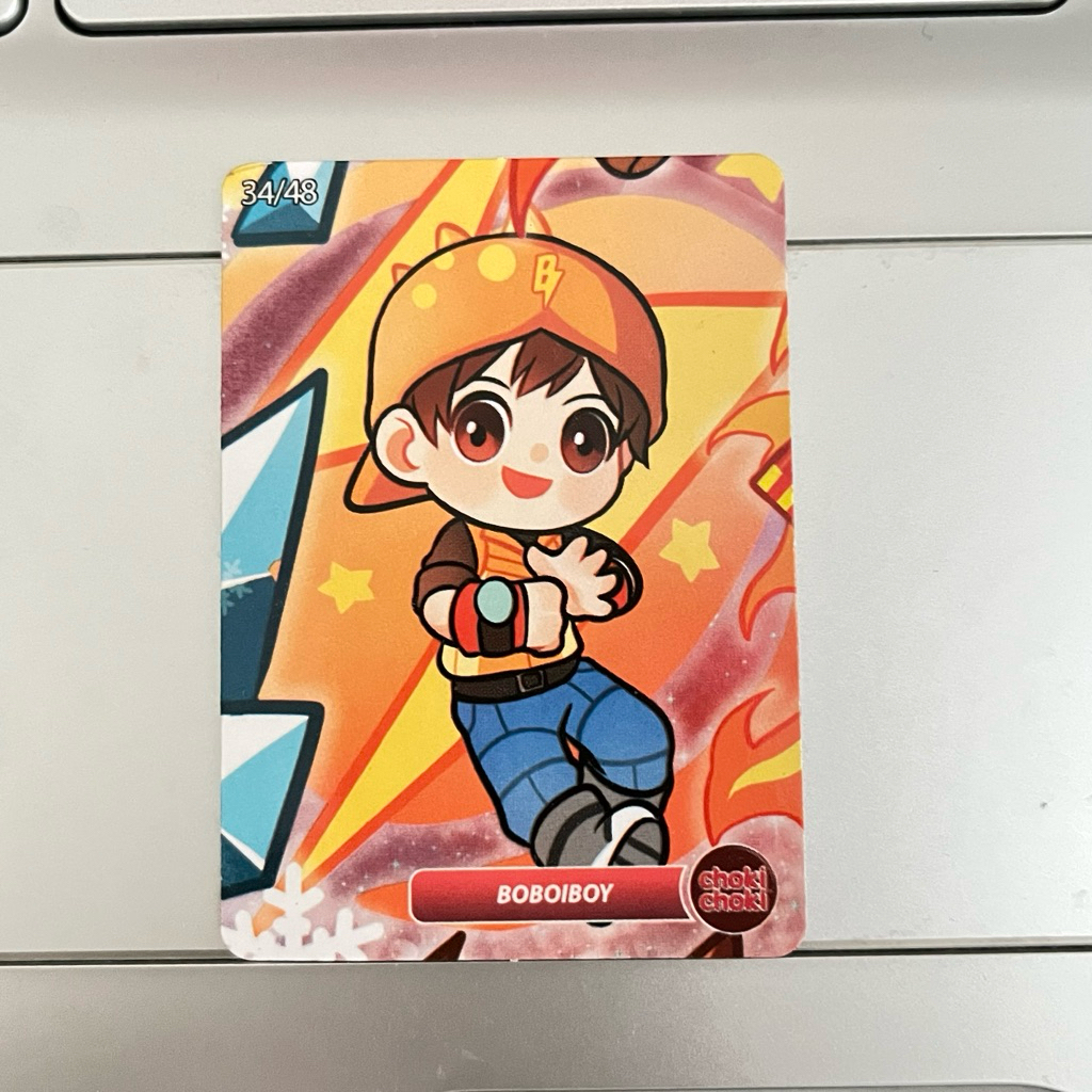 Kartu BoBoiBoy no 34/48 - Choki Choki Puzzle Malaysia