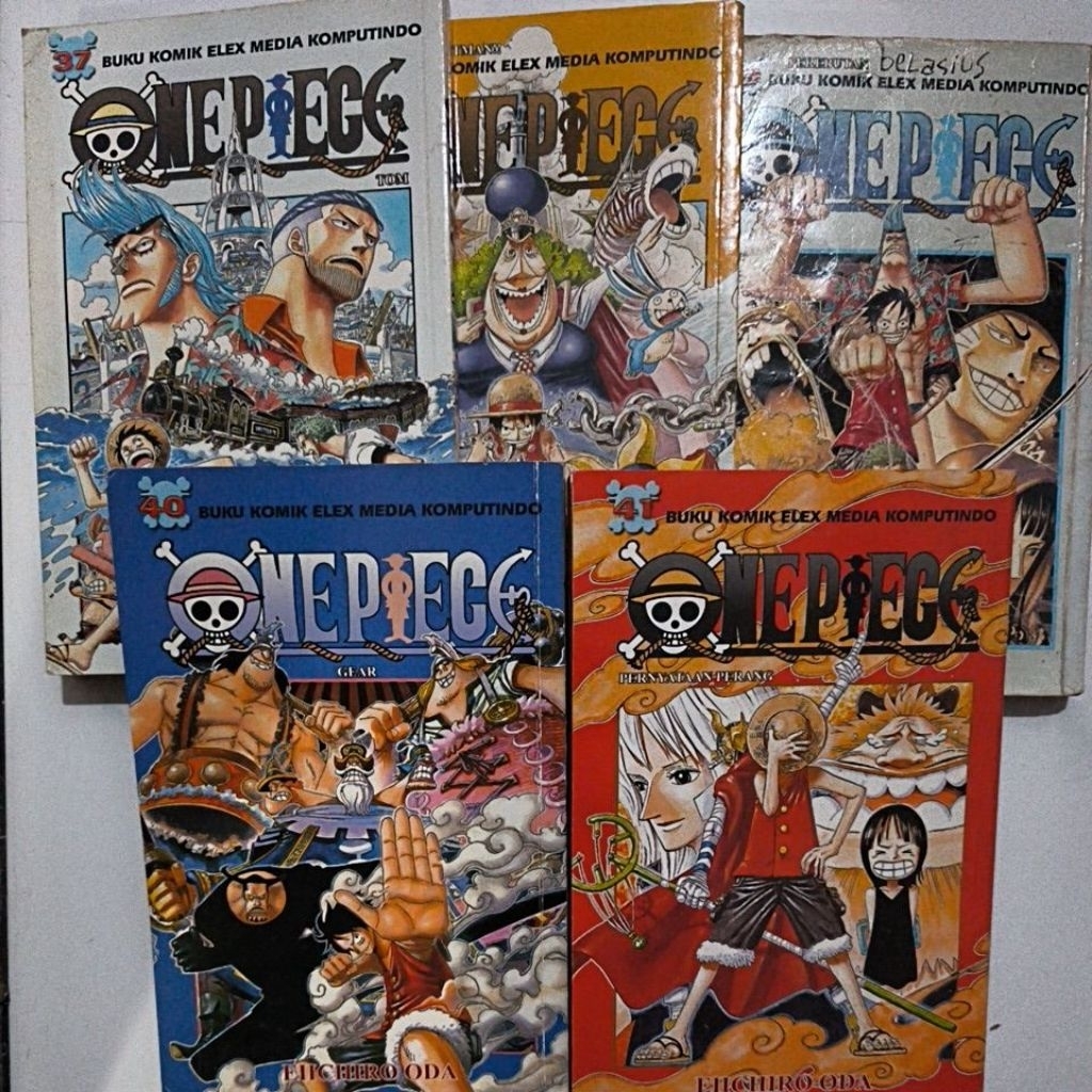 komik one piece set vol 37 - 41 bekas