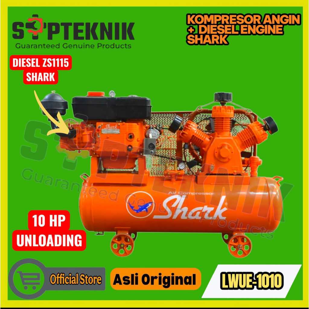 KOMPRESOR ANGIN 10HP UNLOADING SHARK