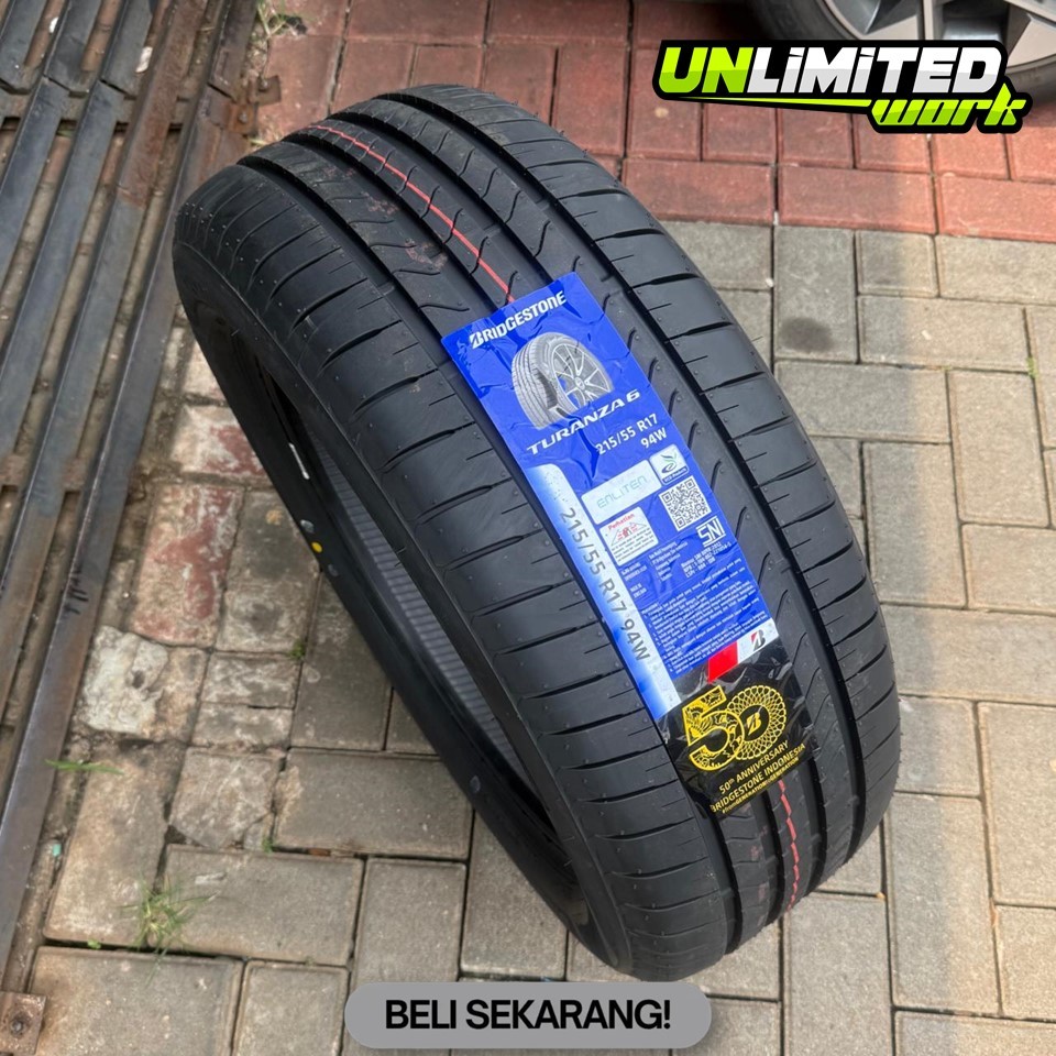 Ready Stok Ban Bridgestone Turanza 6 Ukuran 215 55 R17 Ban Standar HRV WRV Innova Ban Ring 17