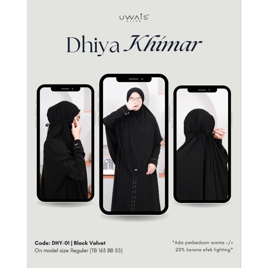 Hijab Segi Empat DHIYA KHIMAR Uwais Hijab