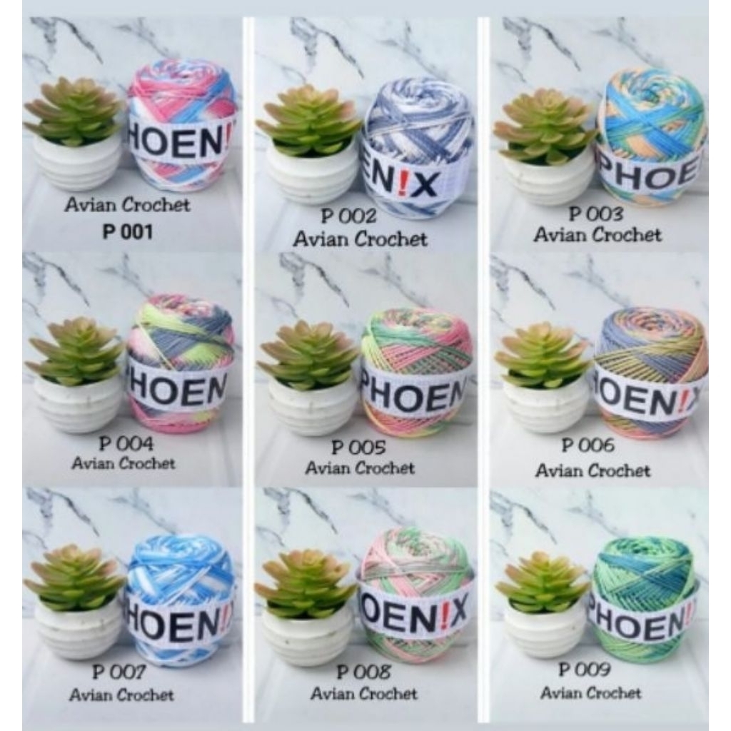 BENANG RAJUT POLY SEMBUR PHOENIX / BENANG SEMBUR PHOENIX /Benang Rajut d 27