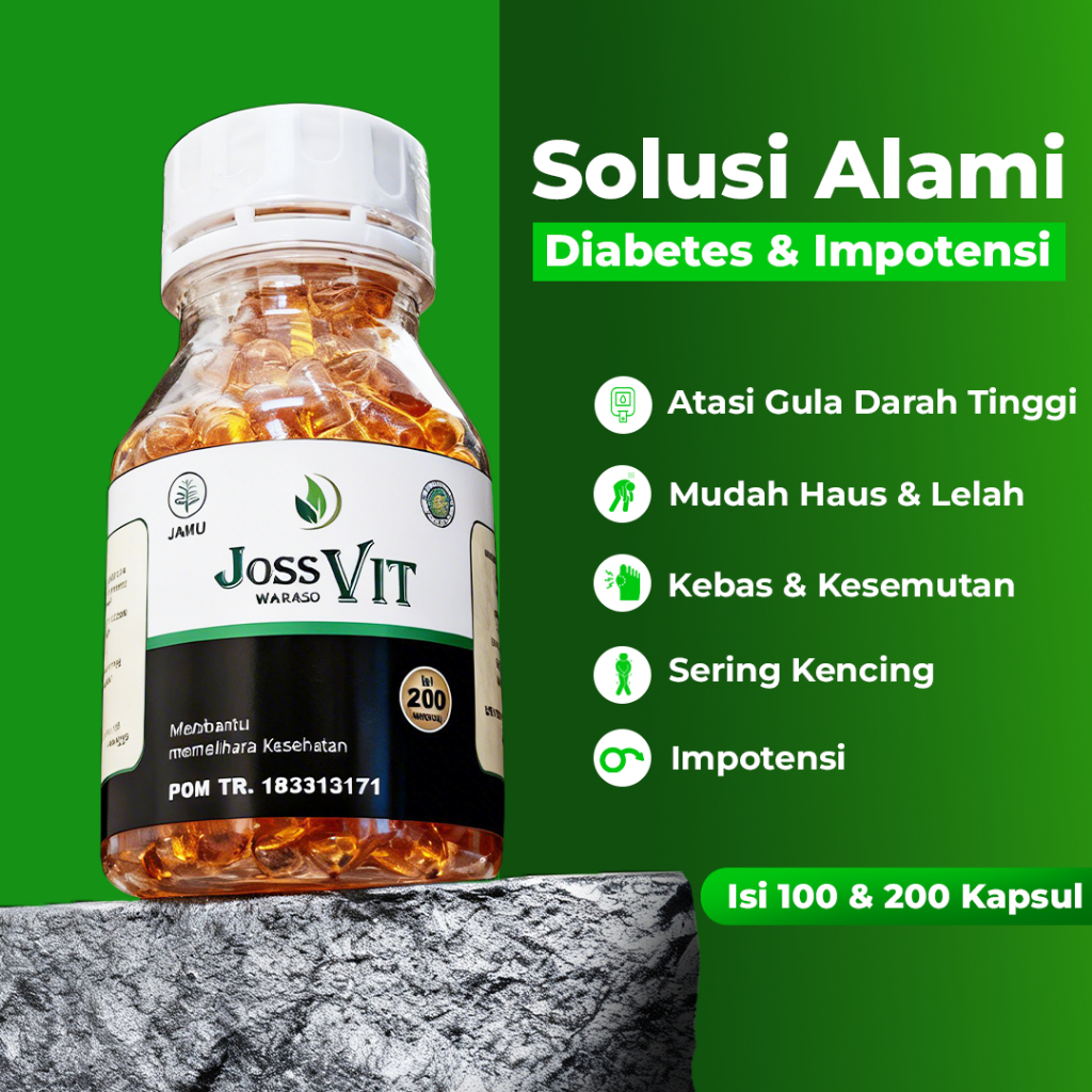 JossVIT Herbal Obat Diabetes Penurun Gula Darah - Bebas Efek Samping
