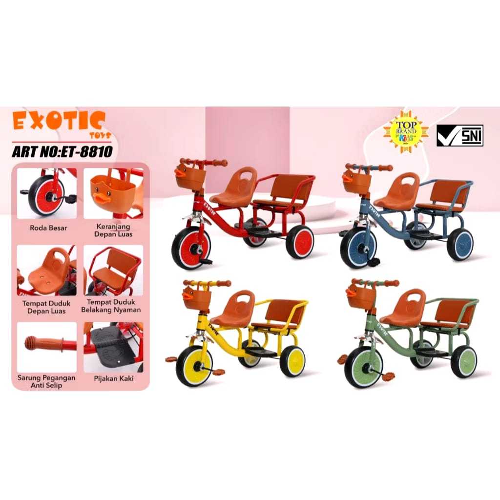 TRCYCLE EXOTIC 8810 SEPEDA ANAK RODA 3