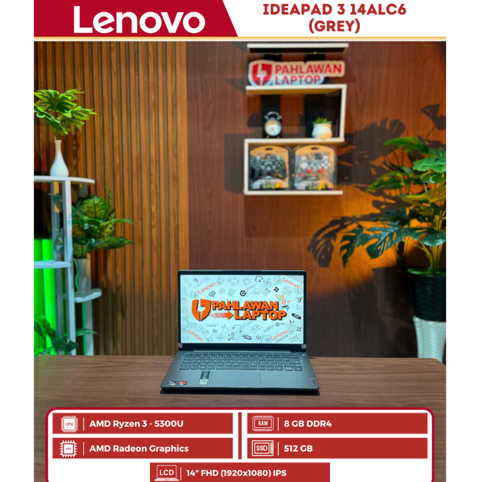 Laptop Lenovo IdeaPad 3 14ALC6 AMD Ryzen 3-5000 Series/8/512