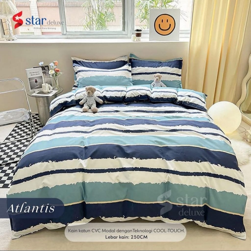 kain sprei kiloan  katun cvc star