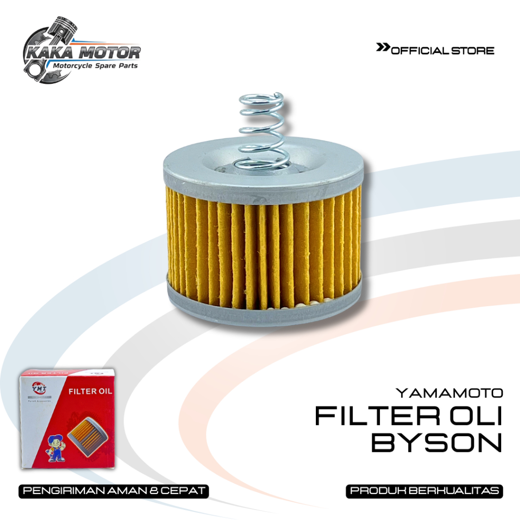 FILTER OLI BYSON YAMAMOTO - SARINGAN OLI FILTER OLI YAMAHA BYSON KARBU FI BYSON EDGE YS125 150 2018 