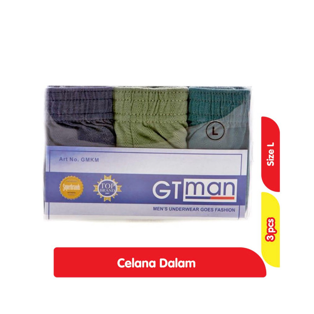 GTman Celana Dalam GMKM Size L 3 pcs