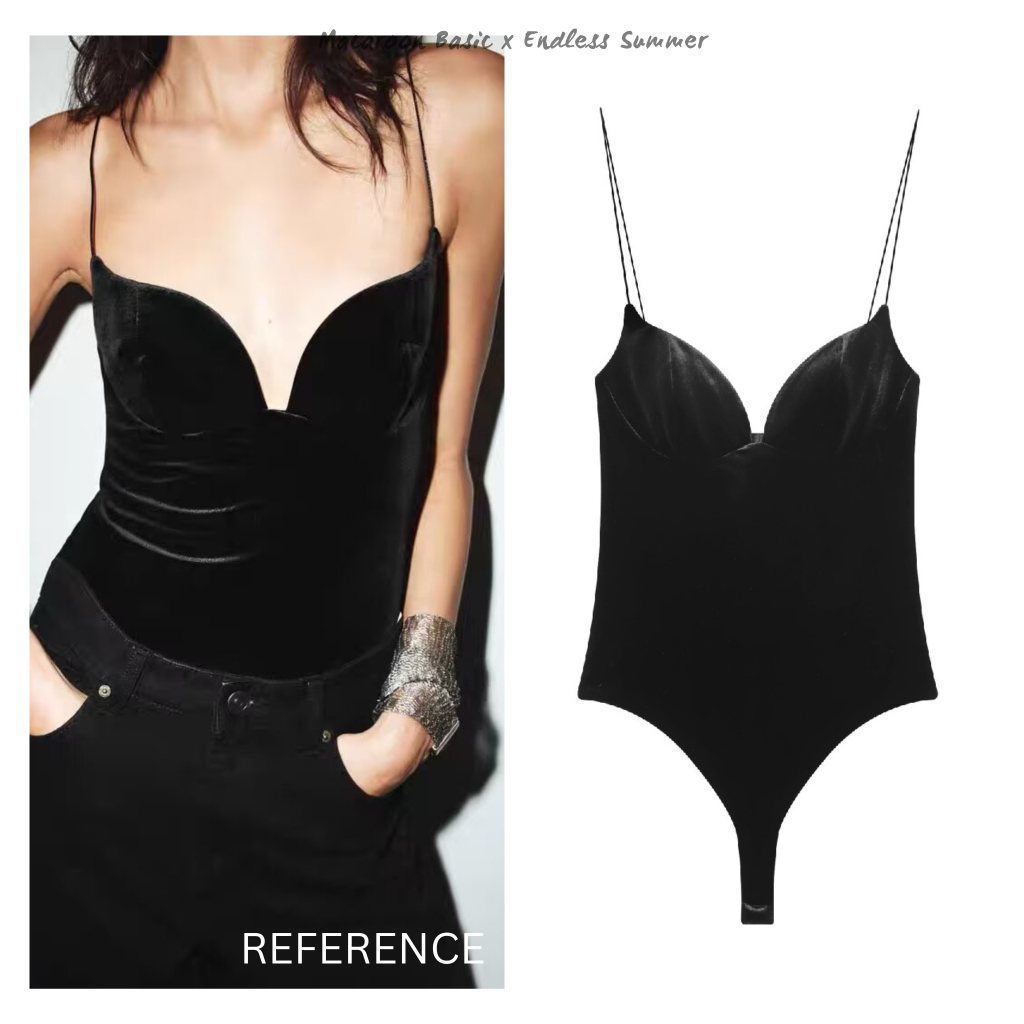 Summer Top - Black BodySuit Top - Atasan Sexy Bodysuit Wanita