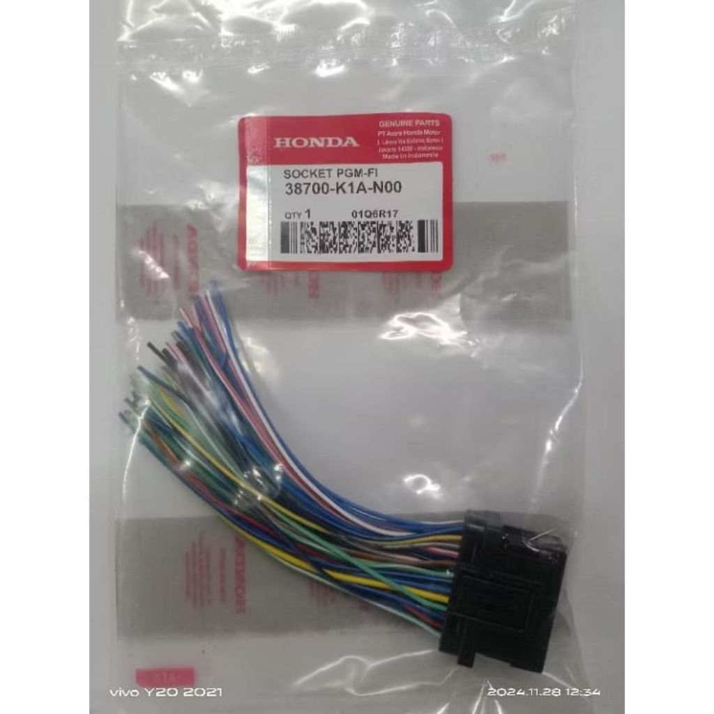 SOKET ECU PIN 39 MOTOR HONDA GENIO KODE PART K1A