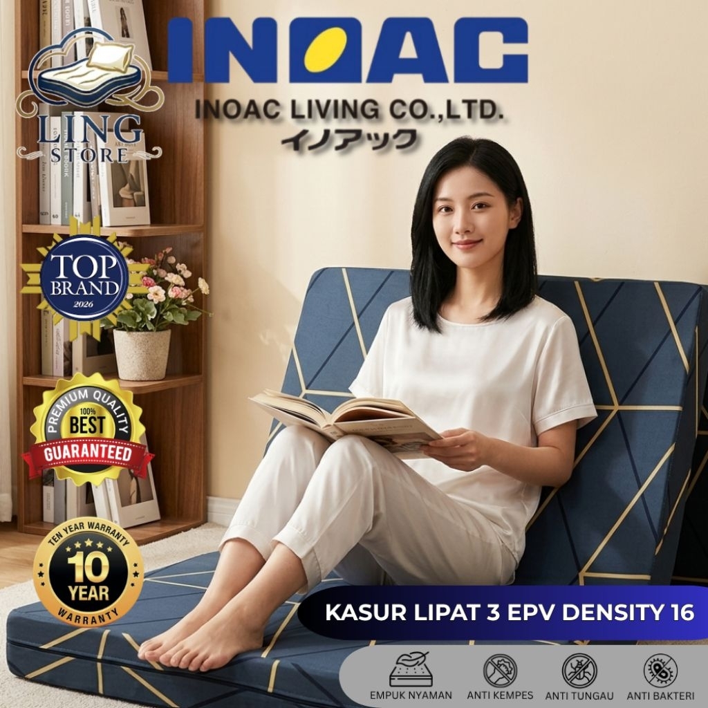 kasur | kasur busa inoac | kasur busa kasur lipat | Kasur Lipat 3 EPV Density 16 Tebal 5cm | INOAC