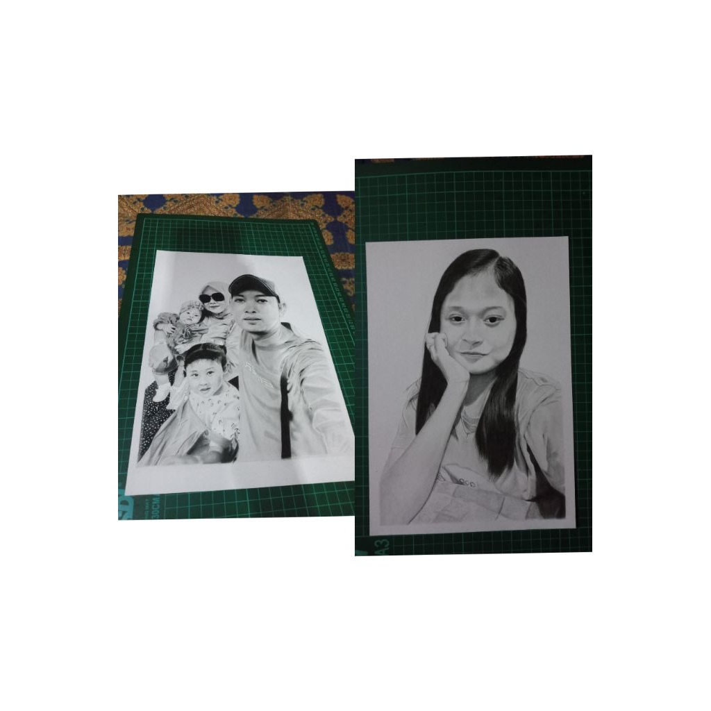 Sketsa wajah pensil
