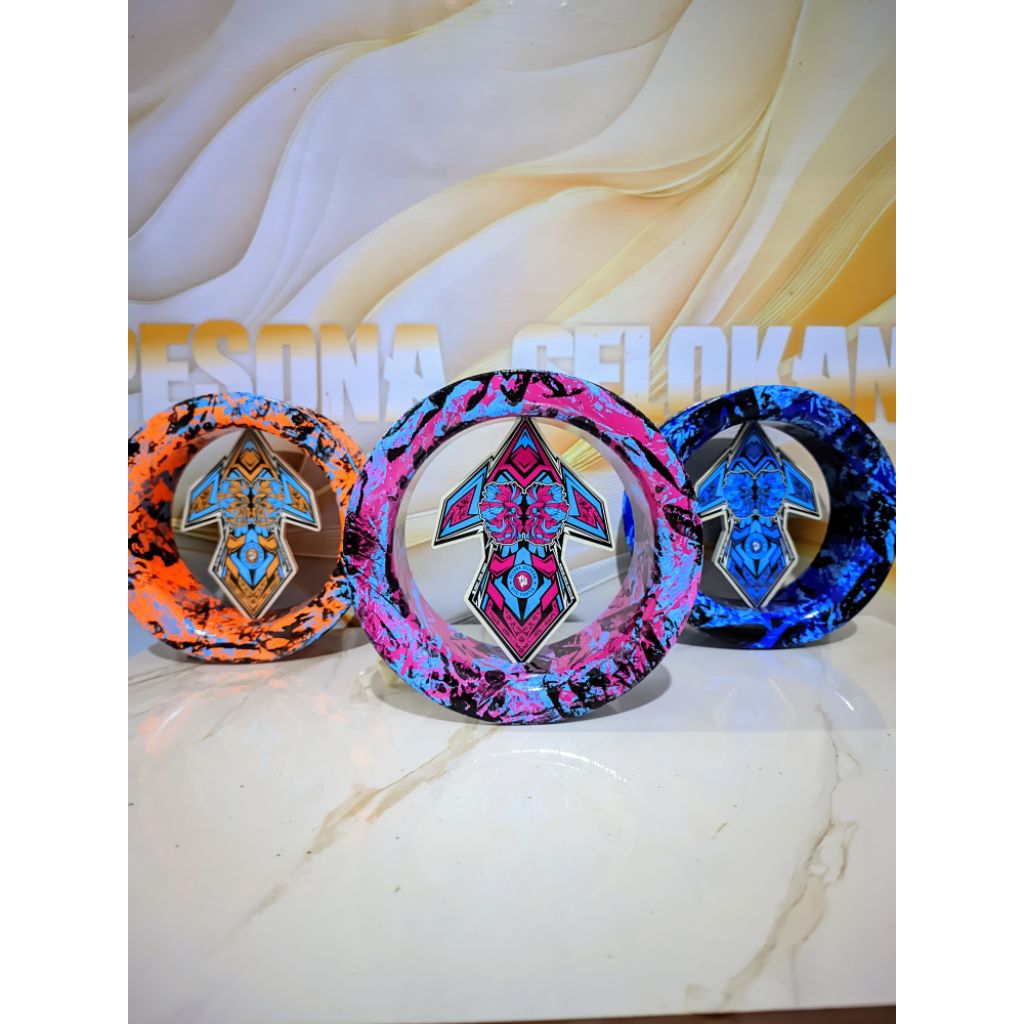 Gulungan Kenur layangan 4 inch Tebal 4,3 mm /Model shukoi/Murah Kuat Awet/Motif  Warna Unik dan Kere