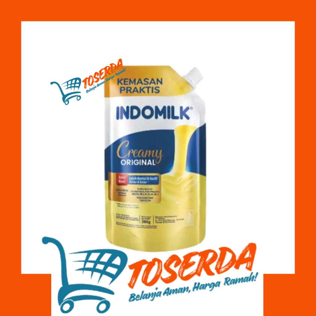 Susu Kental Manis Indomilk Pouch Putih Vanila 260 Gram - TOSERDA
