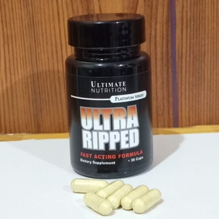 Ultra Ripped Pembakar Lemak Obat Herbal original Suplemen Fitness FITLIFE FITTEST 30 Kapsul 600mg