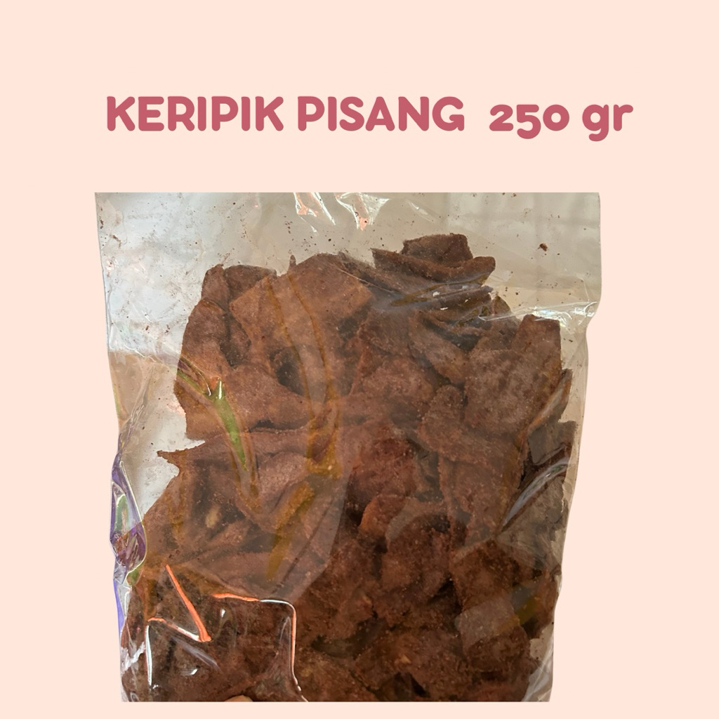 KERIPIK PISANG BUBUK COKLAT