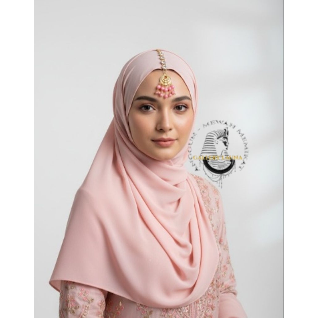 Khusus Hijab Fashion Muslim Wanita Tikka India Launa Hijab Tikka Penitik India