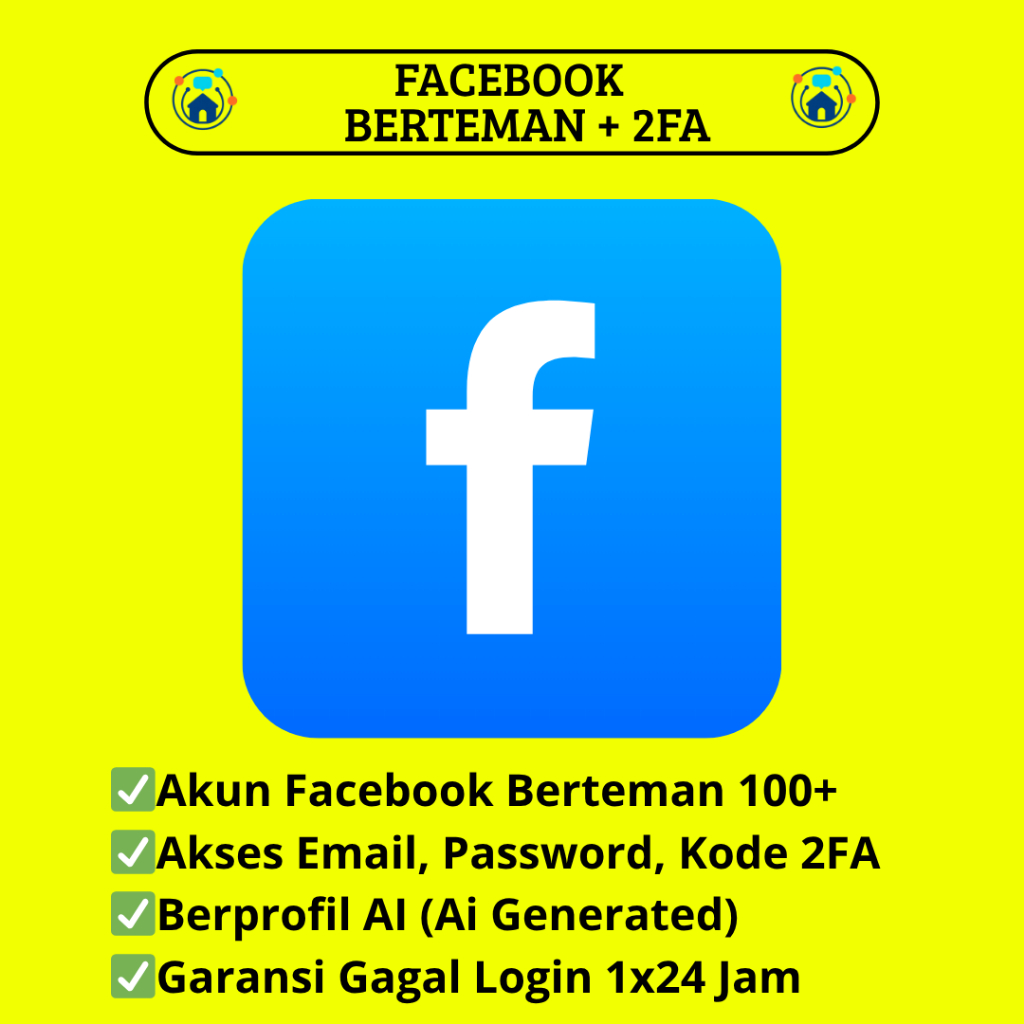 Akun Facebook 2FA Berteman 100+  Siap Pakai | Akun Facebook Rawatan Berteman 100+
