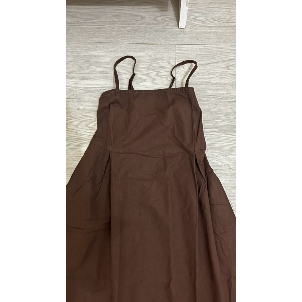Dress coklat mahogany