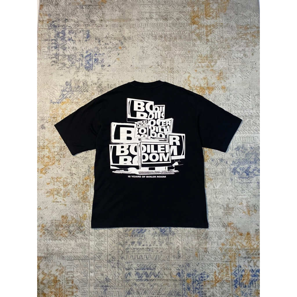 BOILER ROOM 15 YEARS MONITOR TSHIRT - BLACK