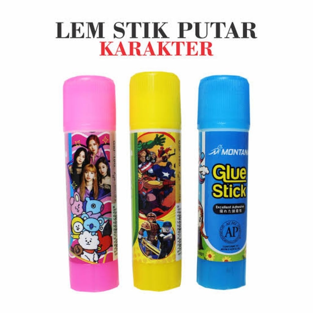 (ECERAN) GLUE STICK MONTANA/GLUE STICK FANCY/LEM BATANG/LEM KERTAS