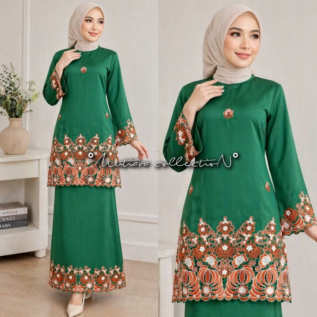 SETELAN BAJU KURUNG BORDIR KERANCANG
