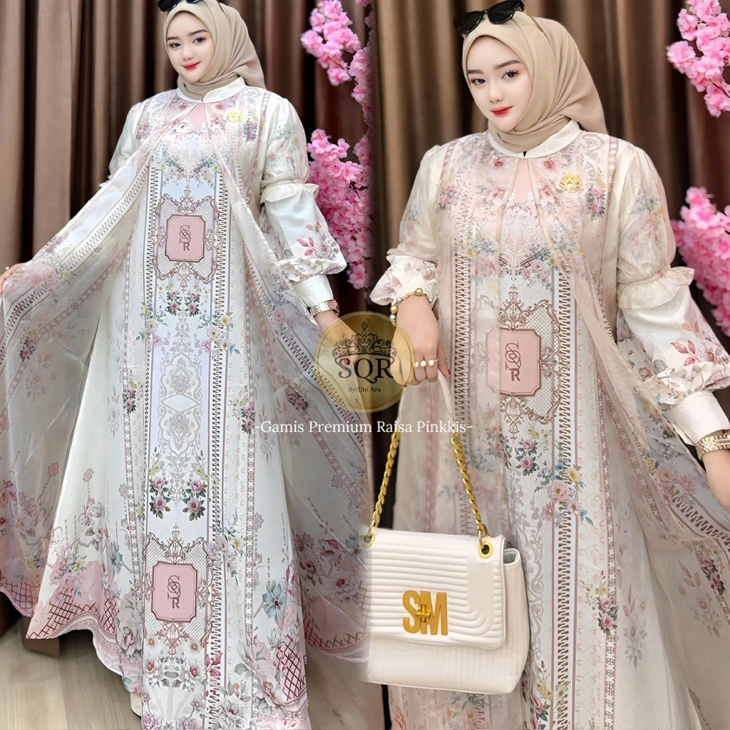 Gamis Raisa Pinkkis | Gamis Raisa Pinkkis Uni Ara | Gamis Uni Ara | Dress Raisa Pinkkis | Dress Rais